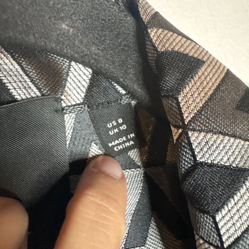 Carlisle metallic geometric patterned blazer jack… - image 4